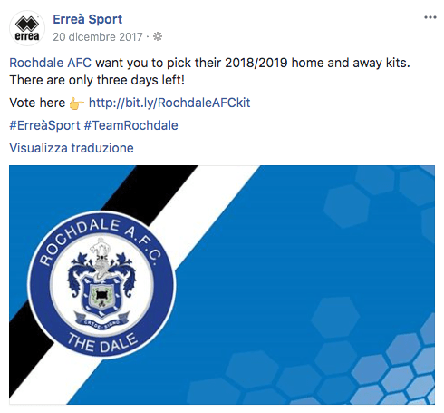 Erreà Sport Rochdale AFC post